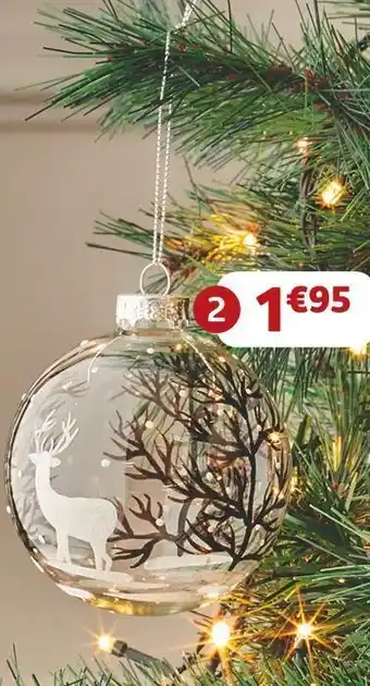 Jardiland Boule de noël “forêt” offre