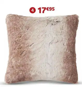 Jardiland Coussin “fausse fourrure” offre