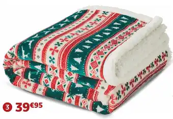 Jardiland Plaid motifs sherpa offre