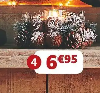 Jardiland Bougeoir de table “pomme de pin” offre