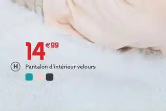 Gifi Pantalon d´interieur velours offre