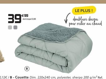 Gifi Couette offre