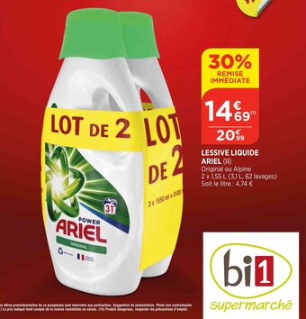 Bi1 Lessive Liquide Ariel offre