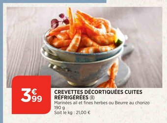 Bi1 Crevettes Decortiquees Cuites Refrigerees offre