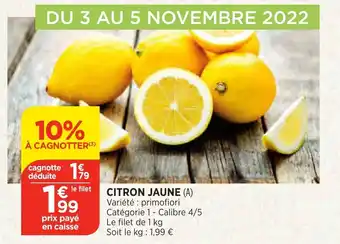 Bi1 Citron Jaune offre