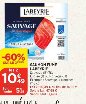 Bi1 Saumon Fume Labeyrie offre