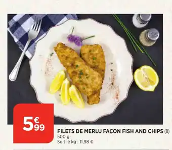 Bi1 Filets De Merlu Facon Fish And Chips offre