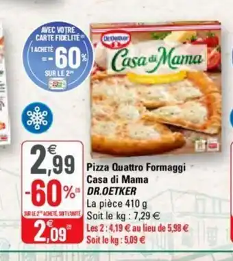 Pizza Quattro Formaggi Casa di Mama