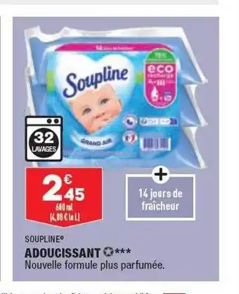 ALDI Adoucissant soupline offre