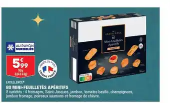 ALDI 80 mini-feuilletés apéritifs excellence offre