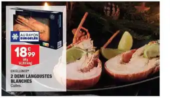 ALDI 2 demi langoustes blanches excellence offre