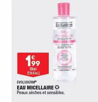 ALDI Eau micellaire evoluderm offre