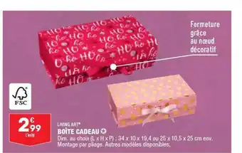 ALDI Boîte cadeau living art offre
