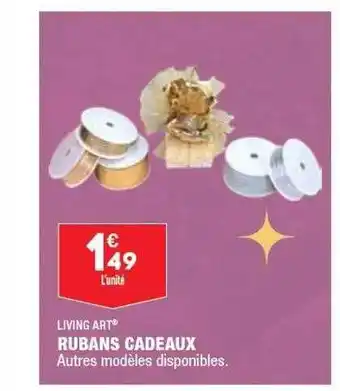 ALDI Rubans cadeaux living art offre