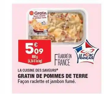 ALDI Gratin de pommes de terre la cuisine des saveurs offre