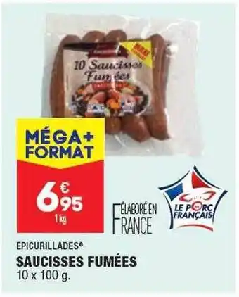 ALDI Saucisses fumées épicurillades offre