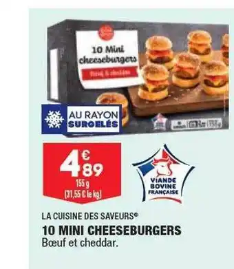 ALDI 10 mini cheeseburgers la cuisine des saveurs offre