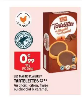 ALDI Tartelettes les malins plaisirs offre