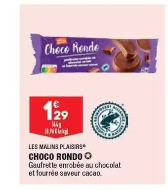 ALDI Choco rondo les malins plaisirs offre