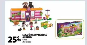 Auchan Le café d'adoption des animaux lego friends offre