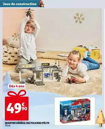 Auchan Quartier général des policiers d'élite playmobil offre