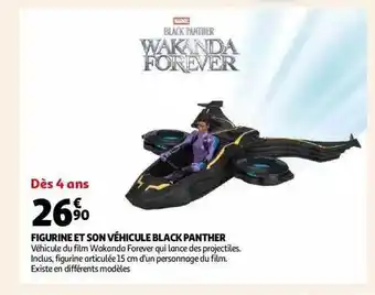 Auchan Figurine et son véhicule black panther offre