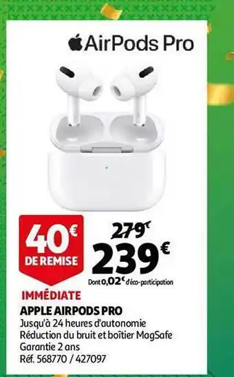 Auchan Apple airpods pro offre