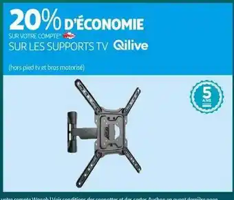 Auchan Les supports tv qilive offre