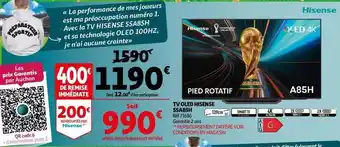 Auchan Tv oled hisense 55a85h offre