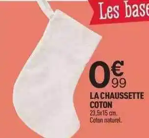Centrakor La chaussette coton offre