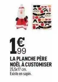 Centrakor La planche père noël à customiser offre