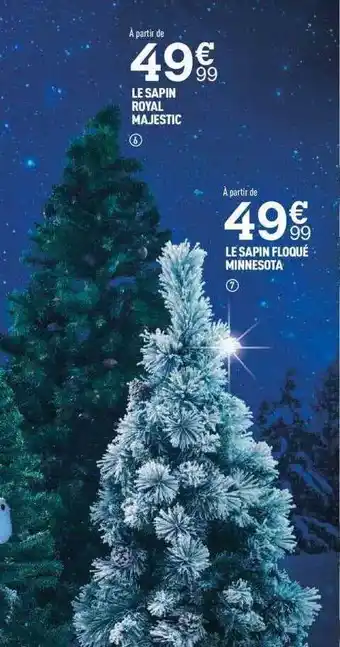 Centrakor Le sapin floqué minnesota offre