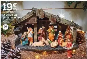 Centrakor La crèche led et ses 11 santons offre
