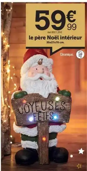 Centrakor Le père noël intérieur offre