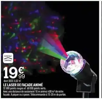 Centrakor Le laser de façade animé offre