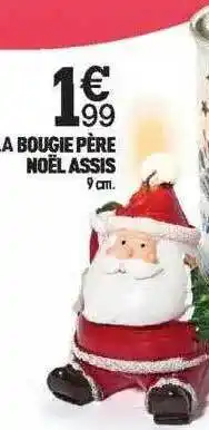 Centrakor La bougie père noël assis offre