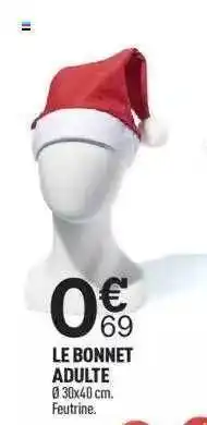 Centrakor Le bonnet adulte offre