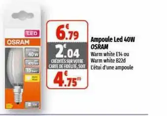 Ampoule led 40w osram