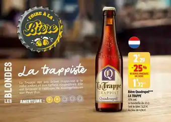 Coccinelle Express Bière quadrupel la trappe offre