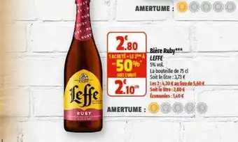 Coccinelle Express Bière ruby leffe offre