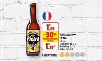 Coccinelle Express Bière ambrée pietra offre