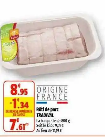 Rôti de porc tradival