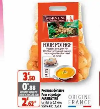 Coccinelle Express Pommes de terre four et potage parmentine offre