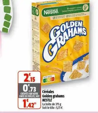 Coccinelle Supermarché Céréales golden grahams nestlé offre