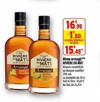 Coccinelle Supermarché Rhum arrangé rivière du mat offre