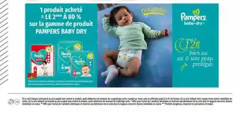 Coccinelle Supermarché La gamme de produit pampers baby dry offre