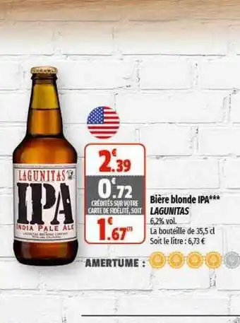 Coccinelle Supermarché Bière blonde ipa lagunitas offre