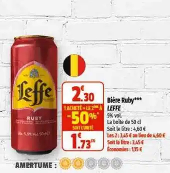 Bière ruby leffe