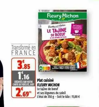 Plat cuisiné fleury michon