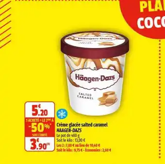 Coccimarket Crème glacée salted caramel häagen-dazs offre